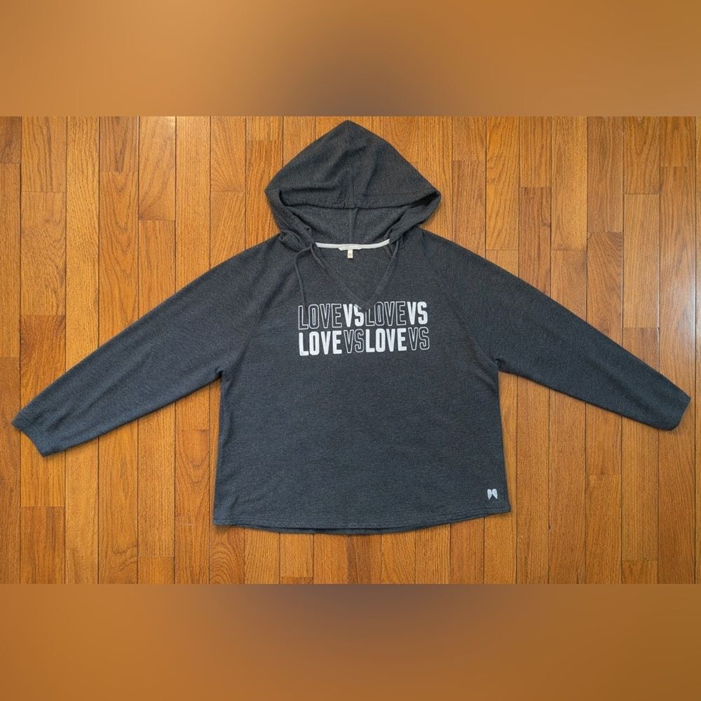 Victoria’s Secret Love Vs Lightweight Athleisure Pullover Hoodie – Charcoal XL